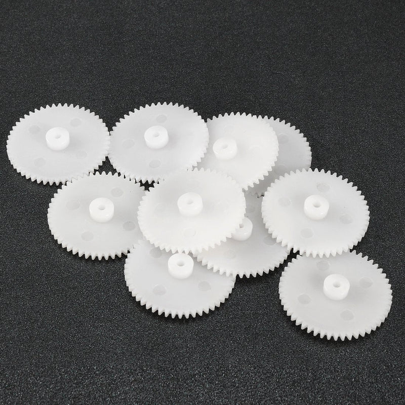 uxcell 10pcs Plastic Gears 50 Teeth Model 502A Reduction Gear Plastic Worm Gears for RC Car Robot Motor