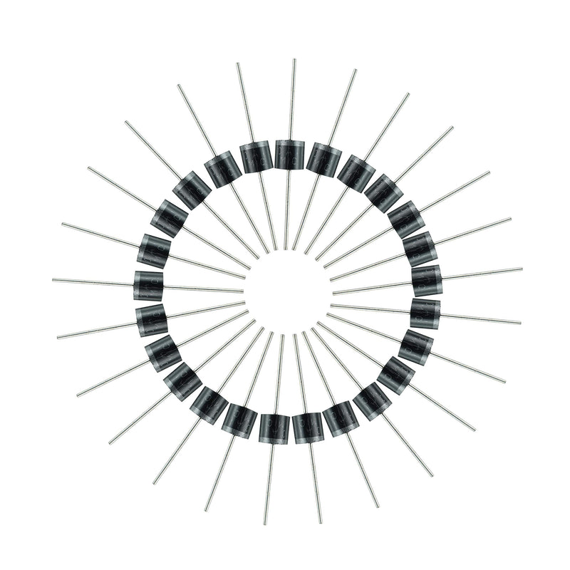 BOJACK 10A10 Rectifier Diode 10 A 1000 V Axial 10A10 10 amp 1000 Volt Electronic Silicon Diodes(Pack of 25 Pieces)