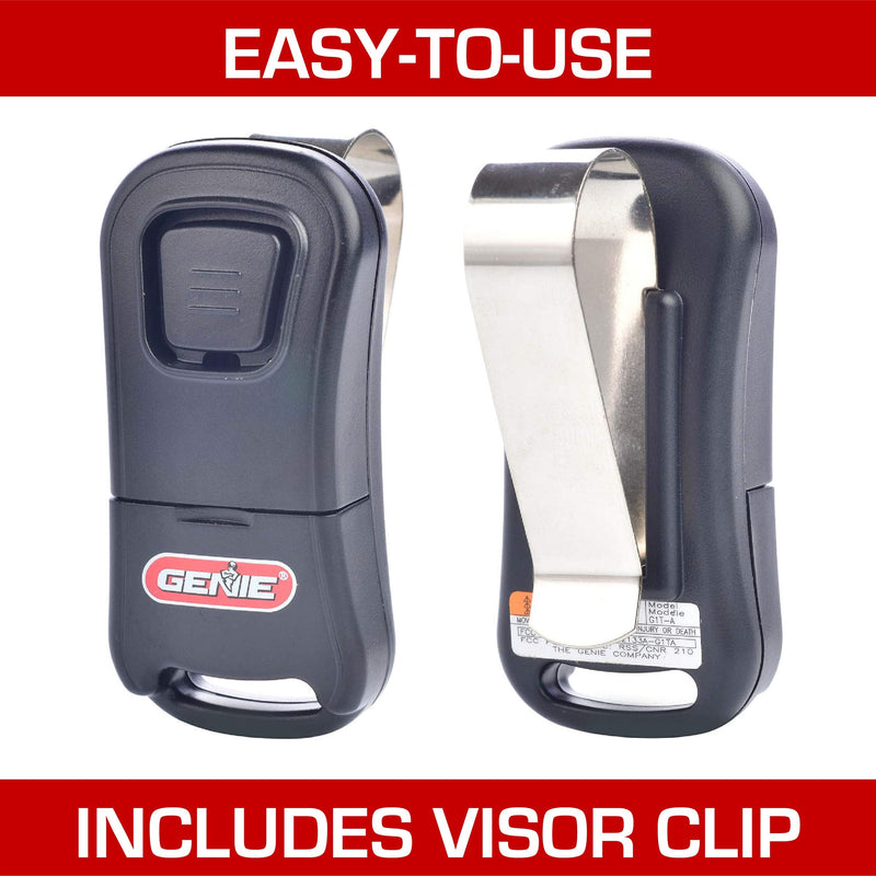 Genie Single Button Garage Door Opener Remote - Safe & Secure Access - Compatibility with Genie Only Intellicode Garage Door Openers - Model G1T-BX 1 Pack
