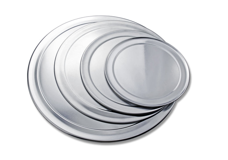 New Star Foodservice 50776 Pizza Pan/Tray, Wide Rim, Aluminum, 18 Inch Silver 18-Inch