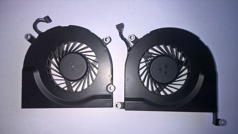 Left and Right Side CPU Cooling Fan Assembly for Apple MacBook Pro 15" A1286 (2008, 2009, 2010, 2011, 2012)