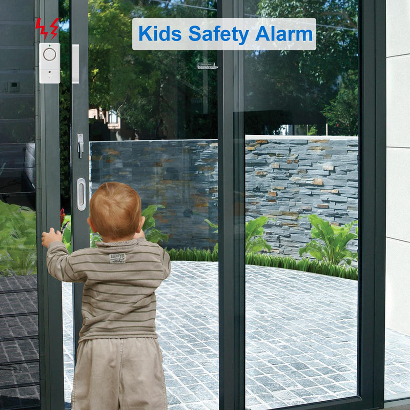Window Door Alarm, Wireless Personal Home Kids Security Alarms with Chime for House, RV, Office, Business Safe (6Pack)