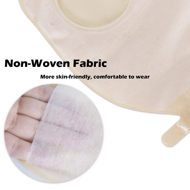 Carbou 21PCS Ostomy Supplies Colostomy Bags,Two Piece Drainable Pouches with Closure, Ileostomy Stoma Care,Cut-to-Fit(15pcs Bags+6pcs Barrier) 23 Piece Set