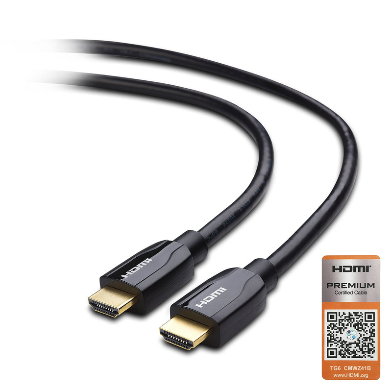 Cable Matters Premium Certified HDMI to HDMI Cable (Premium HDMI Cable) with 4K HDR Support in Black - 6 Feet 6 ft