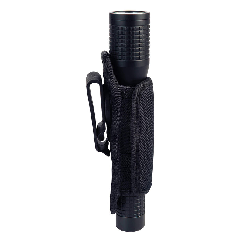 Nite Ize Lite Holster Stretch, Expandable, Secure Flashlight Holder With Belt Clip, Universal Sizing,N00874-BRK,Black Black