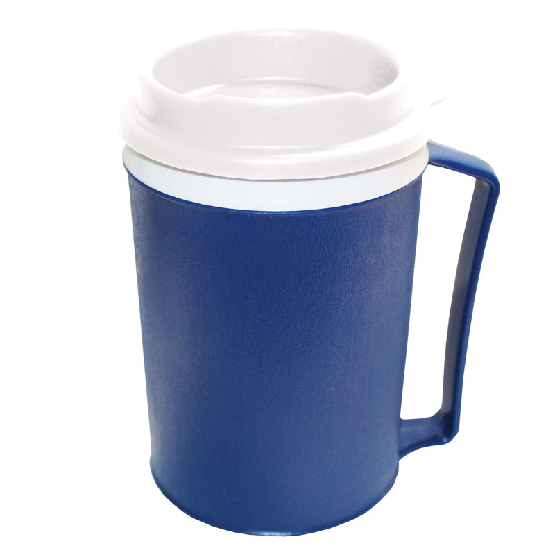 Rehabilitation Advantage Weighted Insulated Mug with Tumbler Lid (12oz), Blue