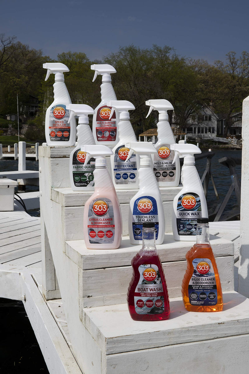 303 Marine UV Protectant for Vinyl, Plastic, Rubber, Fiberglass, Leather And More â€“ Dust and Dirt Repellant - Non-Toxic, Matte Finish - 10 fl. oz. (30305) 10 Fl. oz.