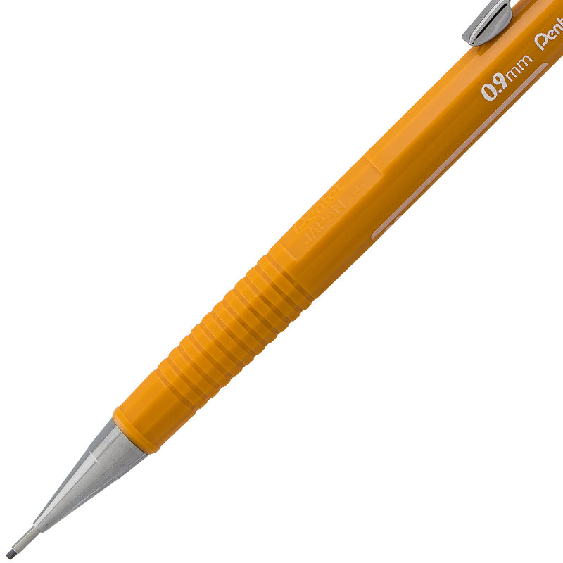 PENTEL Sharp Mechanical Drafting Pencil, 0.9 mm, Yellow Barrel, 2/Pack (P209BP2K6) 2 Pack