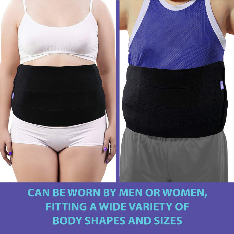 Everyday Medical Plus Size Post Surgery Abdominal Binder I Bariatric Stomach Wrap I Hernia Support for Women and Men I Obesity Girdle Great for Liposuction, Postpartum, C-Section (2XL (38-62 in)) 2X-Large (Pack of 1)