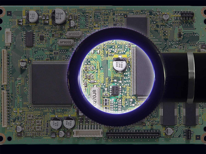 ENGINEER SL-36 Illuminated 5X Magnifying Inspection loupe with Integrated 'Graduated' Scale (Handheld Magnifier with LED)