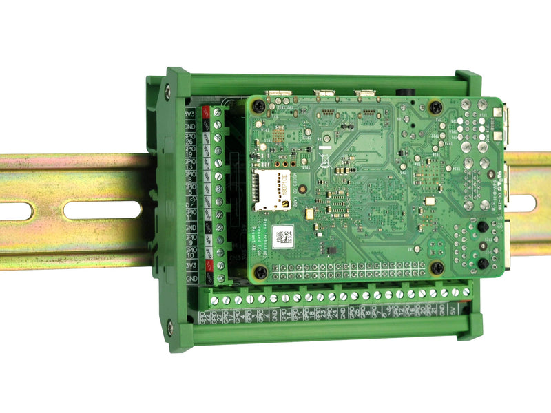 Electronics-Salon DIN Rail Mount Screw Terminal Block Adapter Module, for Raspberry Pi A+ 3A+ B+ 2B, 3B 3B+ 4B Zero Zero-W