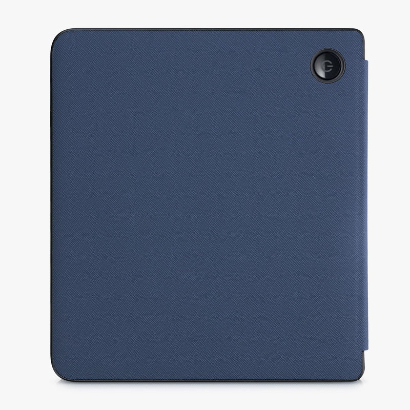 kwmobile Origami Case Compatible with Kobo Sage - Case Ultra Slim Fit PU Leather Cover with Stand - Dark Blue
