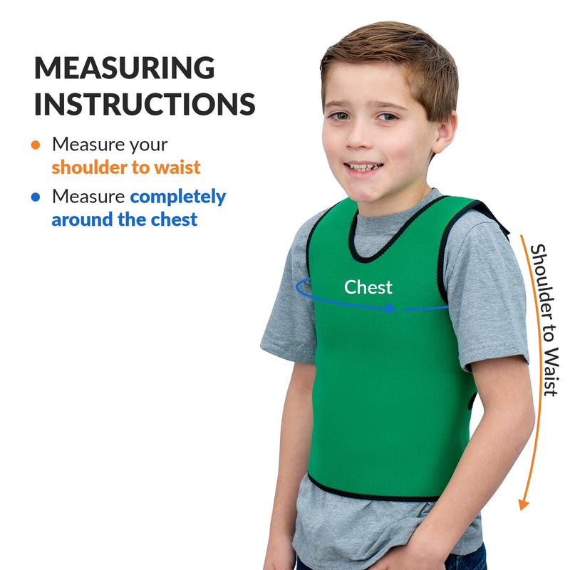Special Supplies Sensory Compression Vest Deep Pressure Comfort for Autism, Hyperactivity, Mood Processing Disorders, Breathable, Form-Fitting, Kids and Adults (Green, X-Small 14x24 inches) Green X-Small (Pack of 1)