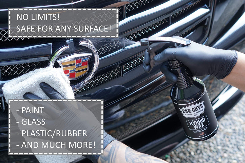 CAR GUYS Hybrid Wax - Advanced Car Wax - Long Lasting and Easy to Use - Safe on All Surfaces - 18 Oz Kit 18 Ounces w/ Towel