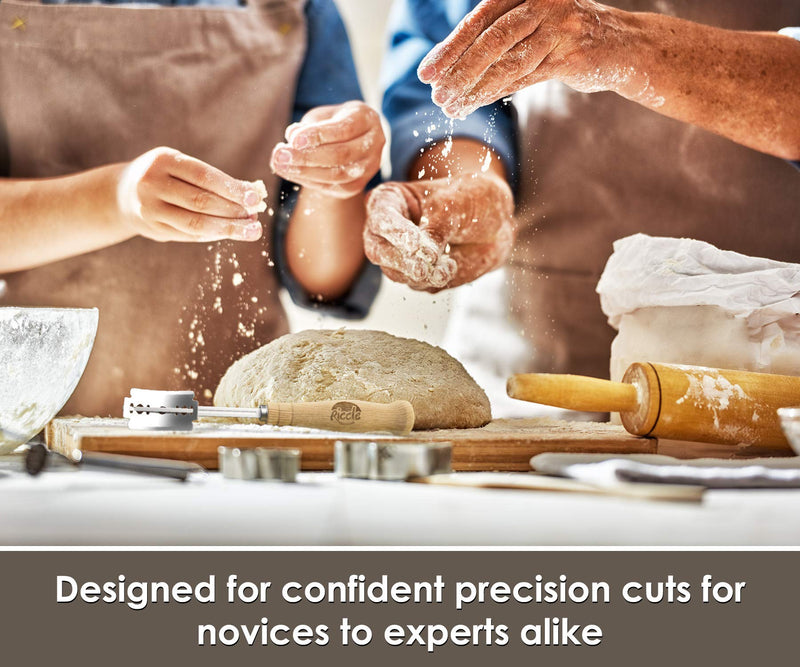 Riccle Bread Lame Slashing Tool, Dough Scoring Knife with 10 Razor Blades and Storage Cover