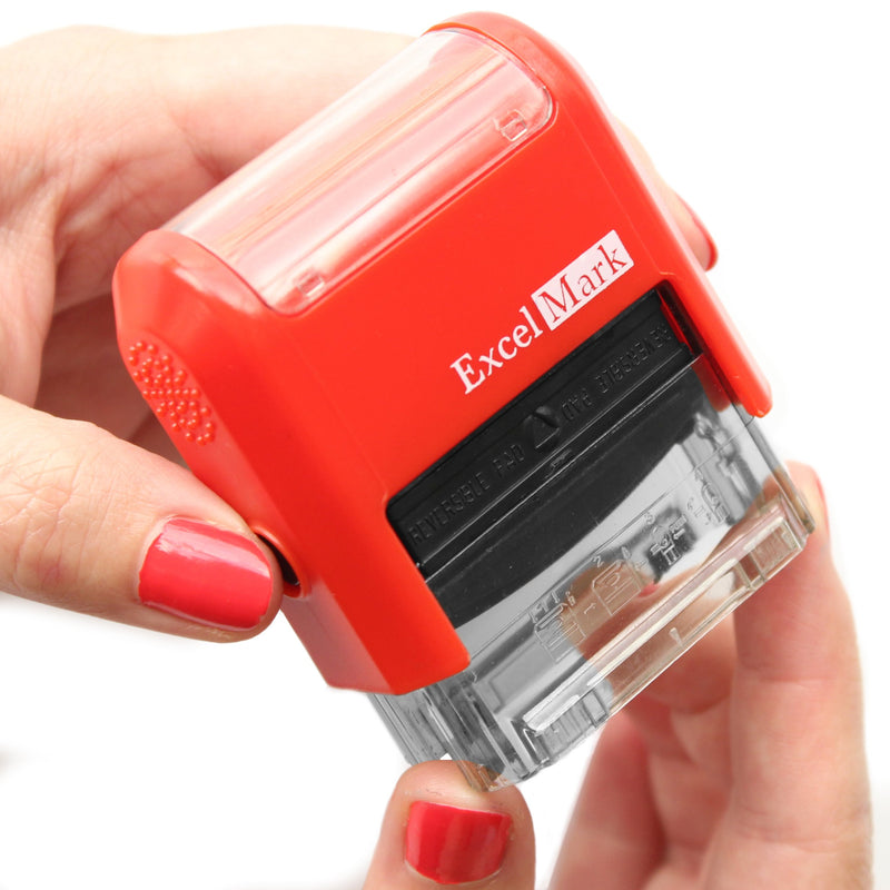 Missing Homework - ExcelMark Self-Inking Two-Color Rubber Teacher Stamp - Perfect for Grading Homework - Red and Blue Ink