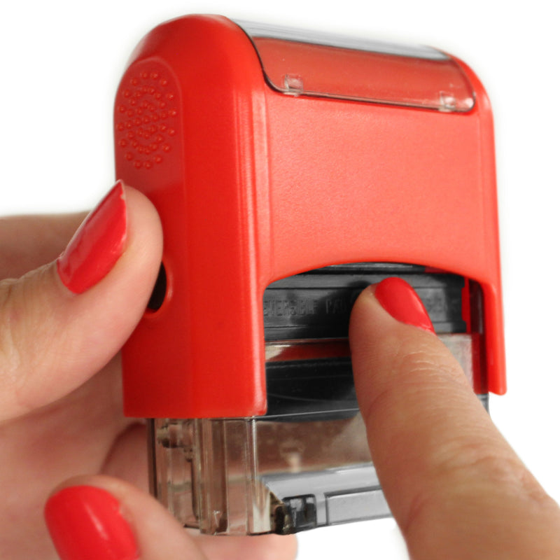 Missing Homework - ExcelMark Self-Inking Two-Color Rubber Teacher Stamp - Perfect for Grading Homework - Red and Blue Ink
