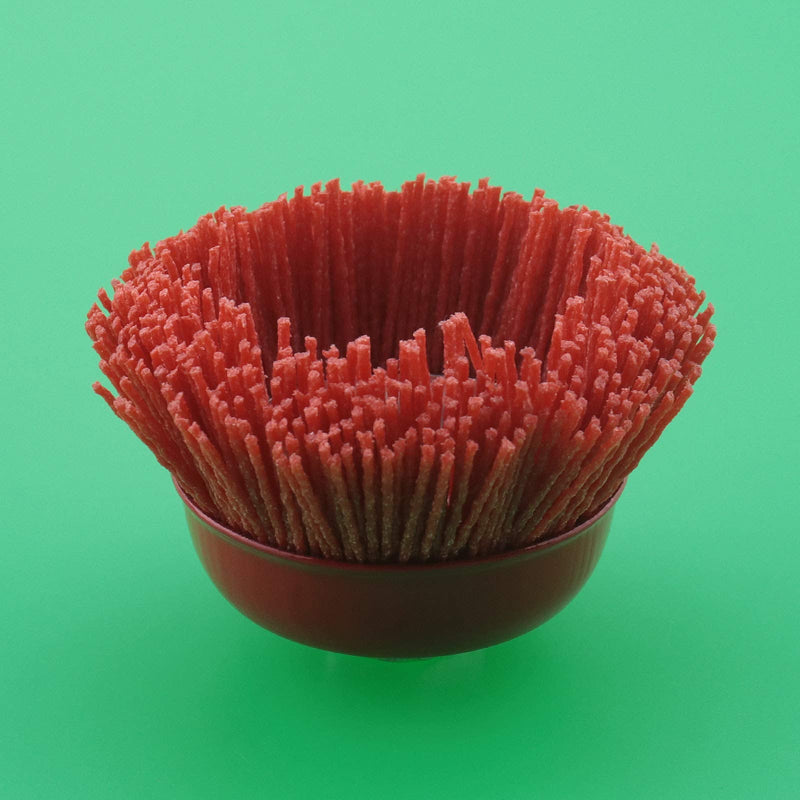 Be In Your Mind Nylon Cup Brush Pack of 2 75 mm Nylon Filament Abrasive Wire Cup Brush Steel Internal Thread M14x2 for Removing Rust Metal Polishing Cleaning