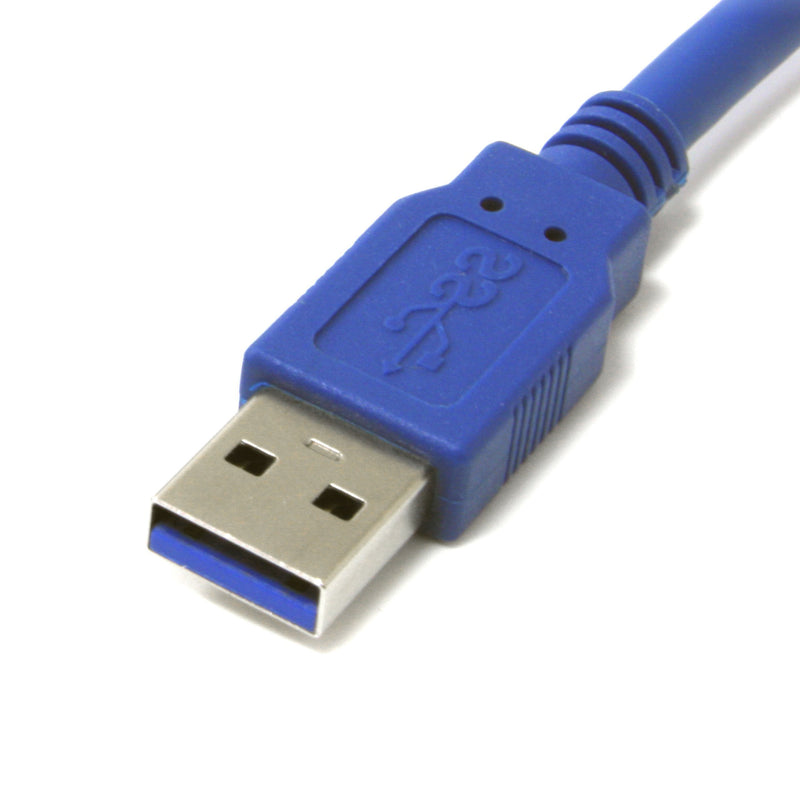 StarTech.com 3 ft. (0.9 m) USB 3.0 to Micro B Cable - SuperSpeed USB 3.0 5Gbps - Shielded USB A to USB Micro B - Blue - USB 3.0 Cable (USB3SAUB3) 3 Feet