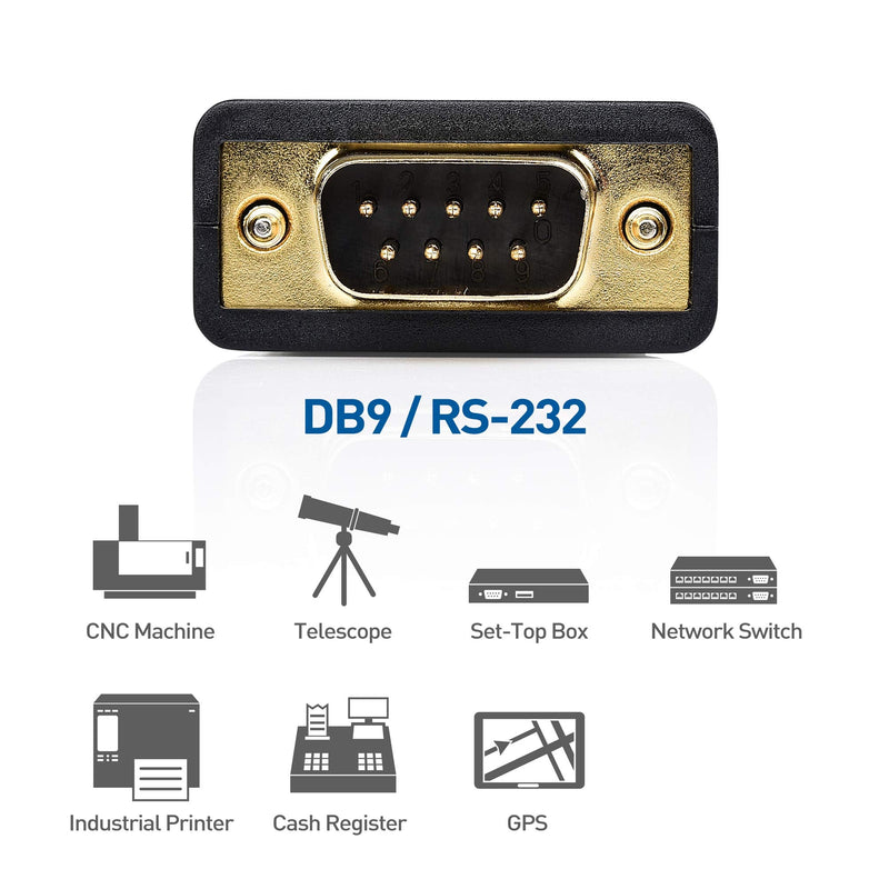 Cable Matters USB to Serial Adapter Cable (USB to RS232, USB to DB9) 3 Feet