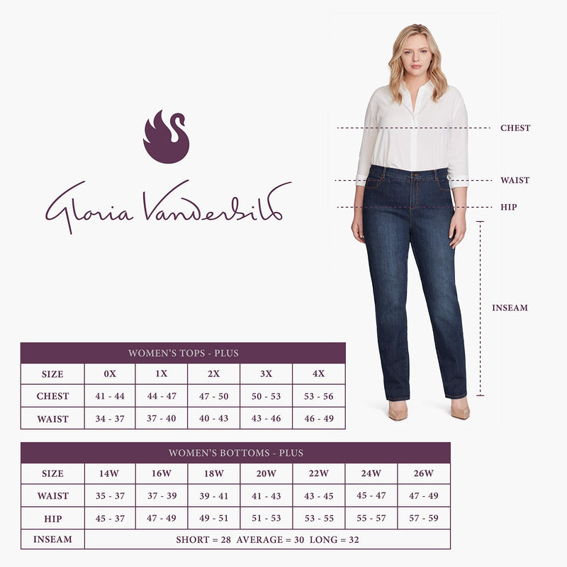 Gloria Vanderbilt Women's Amanda Classic Tapered Jean 4 Short Black