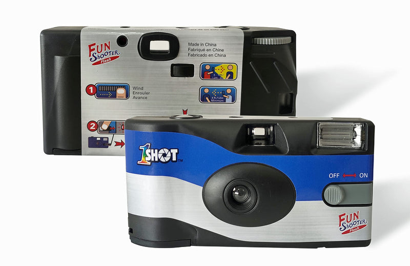 Disposable Camera 35mm Film Single Use One Shot 400 ASA/ISO 27 Exposures with Flash 2-Pack
