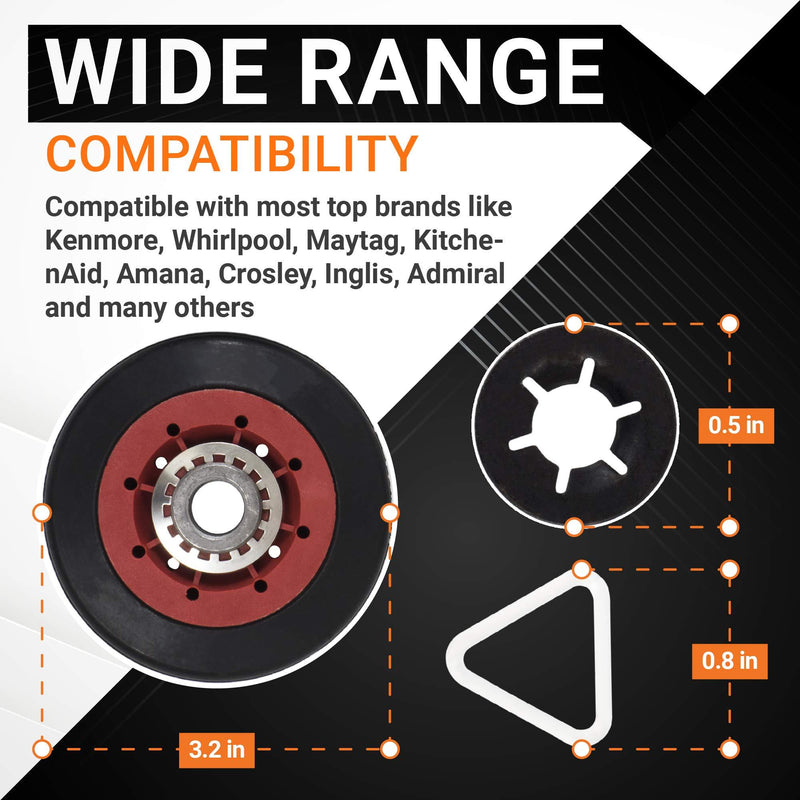Ultra Durable 4392067RC 27-inch Dryer Repair Kit Replacement by Blue Stars - Exact Fit for Whirlpool & KitchenAid Dryers - Replaces 4392067RC 4392067VP 587637 80047 AP3109602