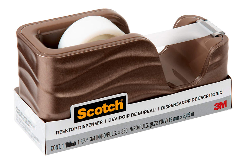 Scotch Brand Wave Tape Dispenser, Includes 3/4 in x 350 in Tape Roll (C20-WAVE-MB)