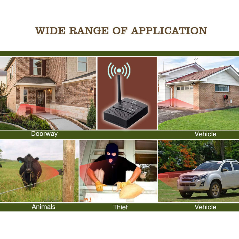 eMACROS Supplemental Driveway Alarms Wireless Outside Solar Sensor 1 sensor
