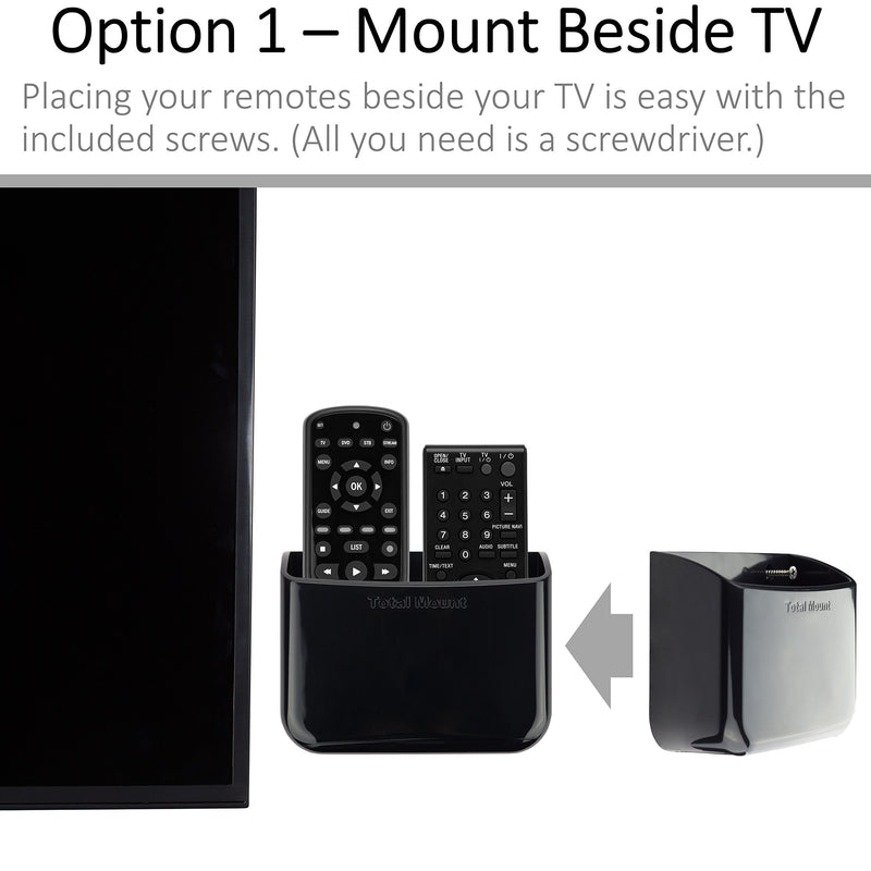 TotalMount Universal Remote Holders (Quantity 2 - Two Remotes per Holder)
