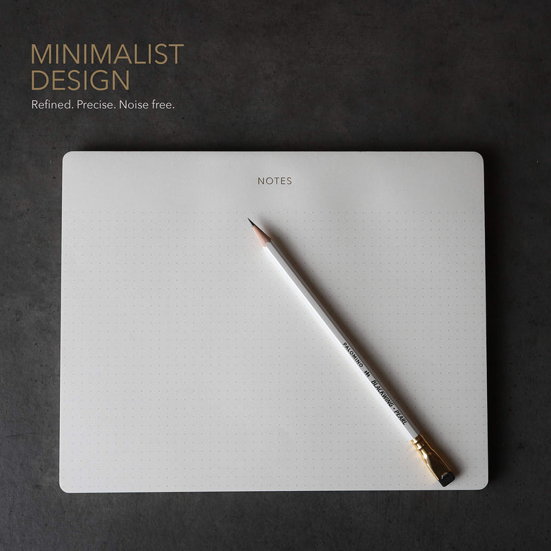 Pinesman - Dotted Luxury Notepad Mouse Pad - Executive's Memo Pad - Paper Desk Pad - Gold Foiled 1