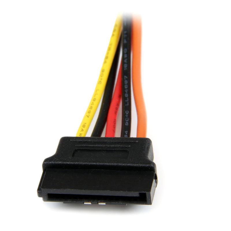 StarTech.com 6in Latching SATA Power Y Splitter Cable Adapter - M/F - 6 inch Serial ATA Power Cable Splitter - SATA Power Y Cable Adapter (PYO2LSATA) Single