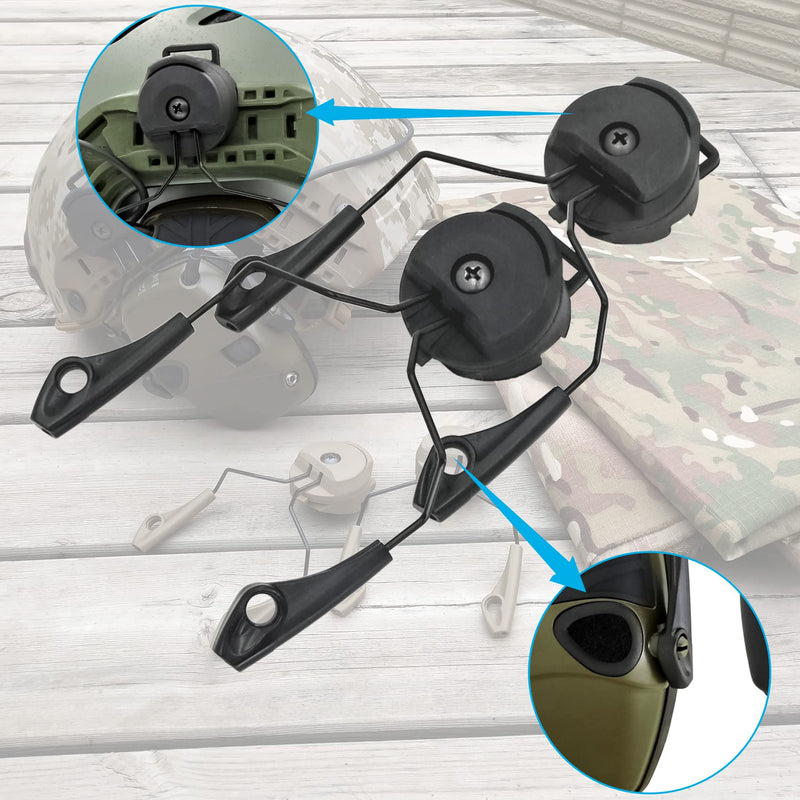 COMBATGEAR ARC Rail Adapter Compatible with Howard Leight Impact Sports Series of Earmuffs