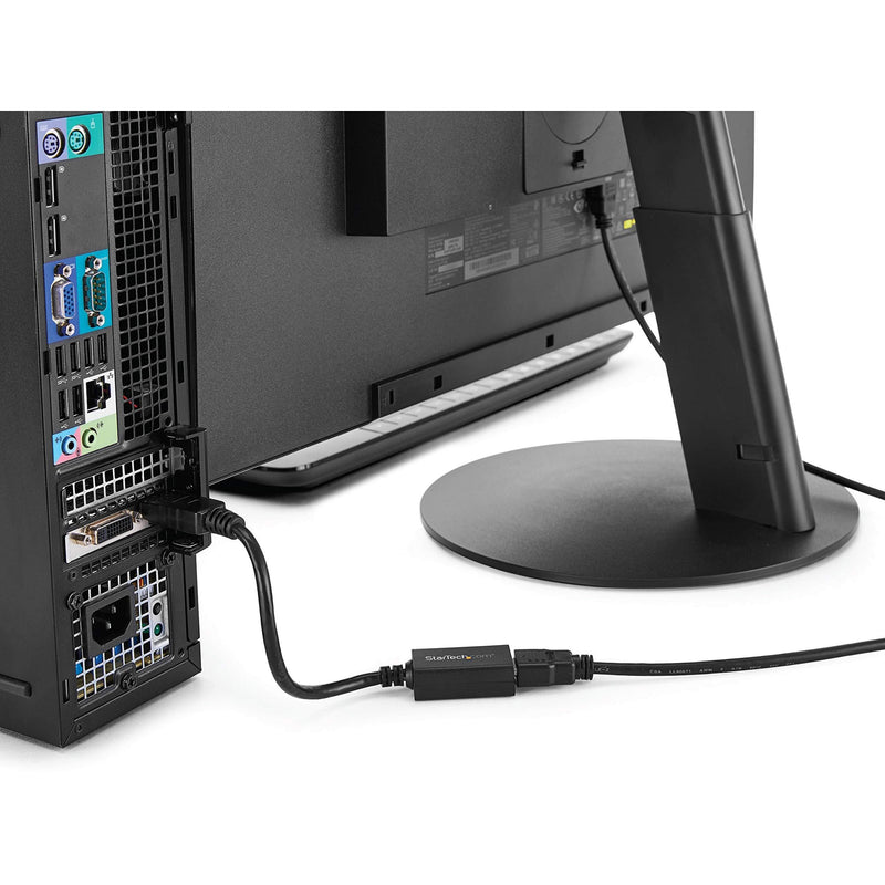 StarTech.com DisplayPort (Male) to HDMI (Female) Adapter Converter - 1920x1200 - Latching DP Connector - DisplayPort Laptop or Desktop to HDMI (Female) to Connect HDMI Monitor/ Video Cable (DP2HDMI2) 8 inches Single