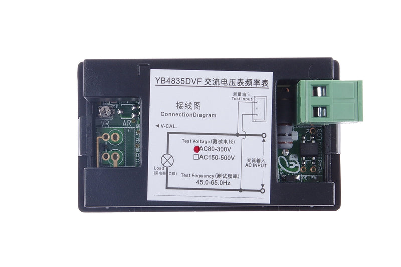 LM YN Digital AC Voltmeter AC80-300V Frequency Counter 45.0-65.0HZ LCD Display Voltage Frequency 2 in 1 Meter Tester