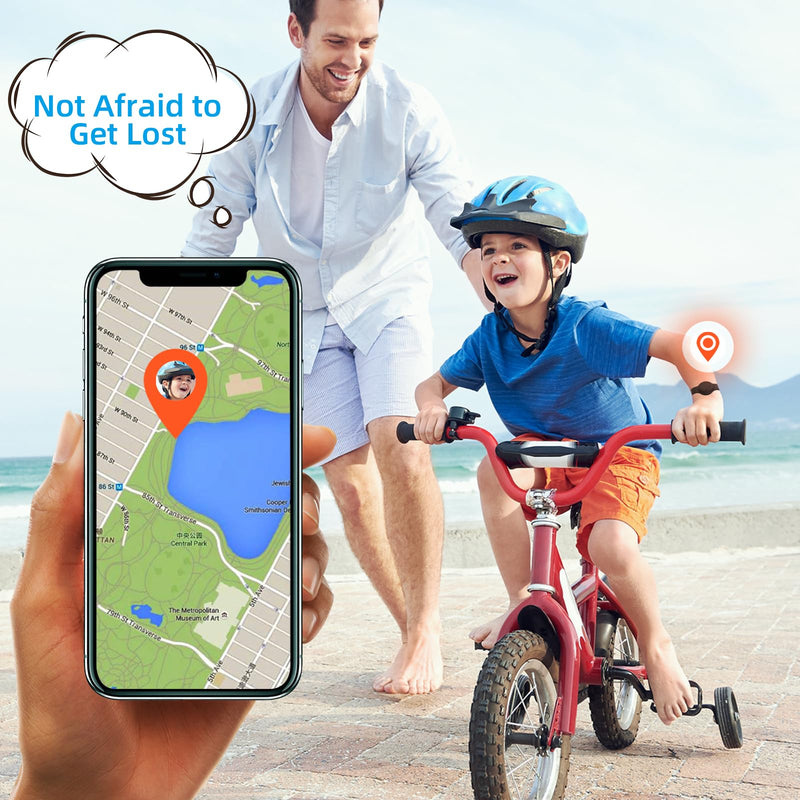 Waterproof Airtag Bracelet for Kids, Silicone Wristband Compatible with Apple Air Tag Hidden Holder Case, GPS Tracker Anti-Lost Adjustable Airtag Strap for Toddler Child (Black) Black 1 Pack