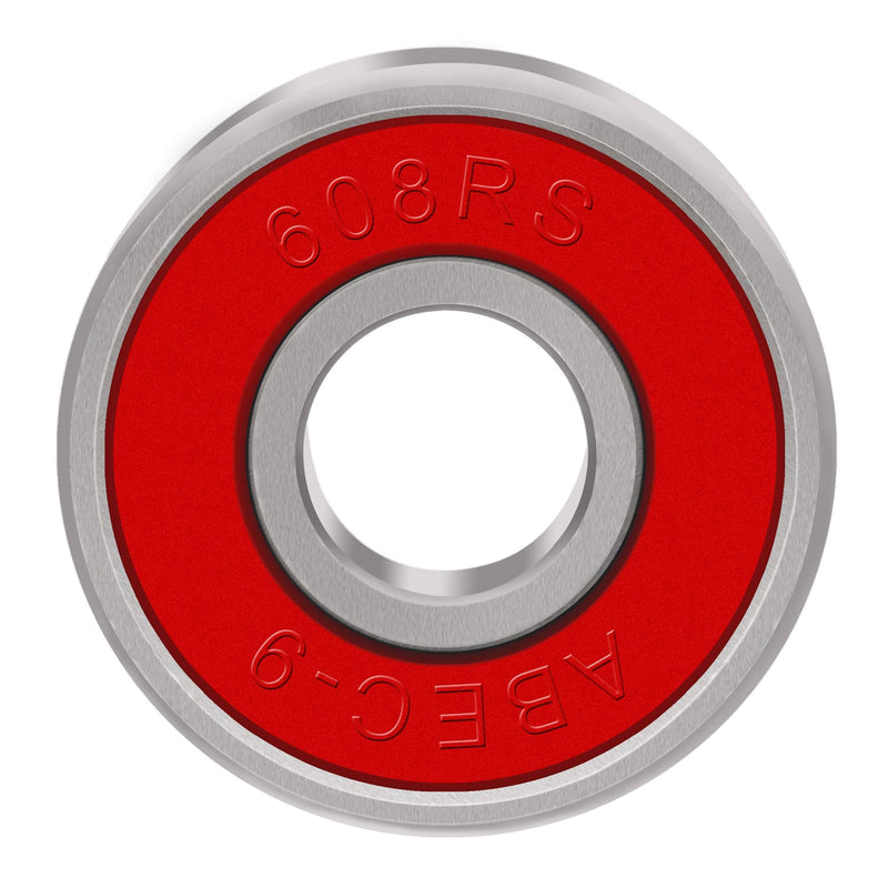 BESIY Bearings for Skateboards, Longboards, Inline Skates, Roller Skates, Spinners, Double Shielded,8x22x7 Miniature Ball Bearings, 608, ABEC-9(Pack of 8)