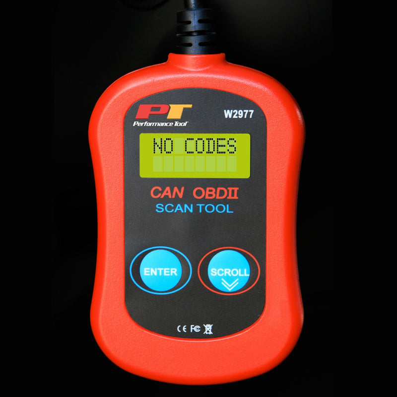 Performance Tool W2977 CAN OBD II Scanner Tool for Check Engine Light & Diagnostics, Direct Scan and Read Out CAN OBD II Scanner Tool Basic Model