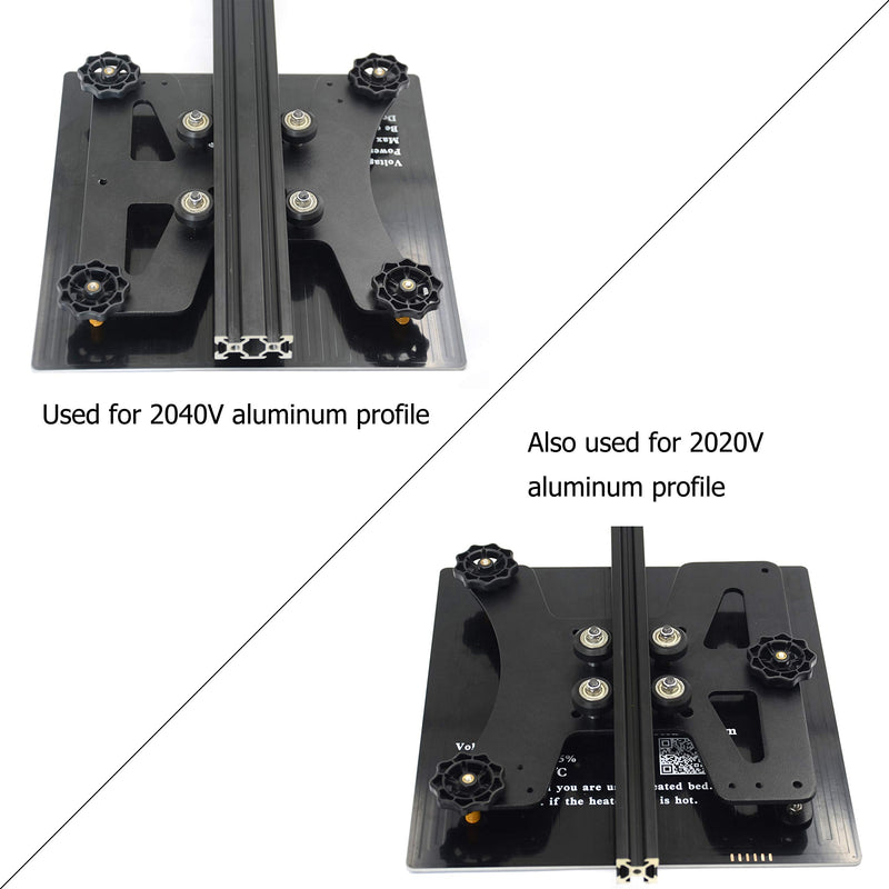 Befenybay Modular Y Carriage Plate Upgrade for 2040V Aluminum Profile for Ender3/Ender3 Pro 3D Printer (190mm) 190mm