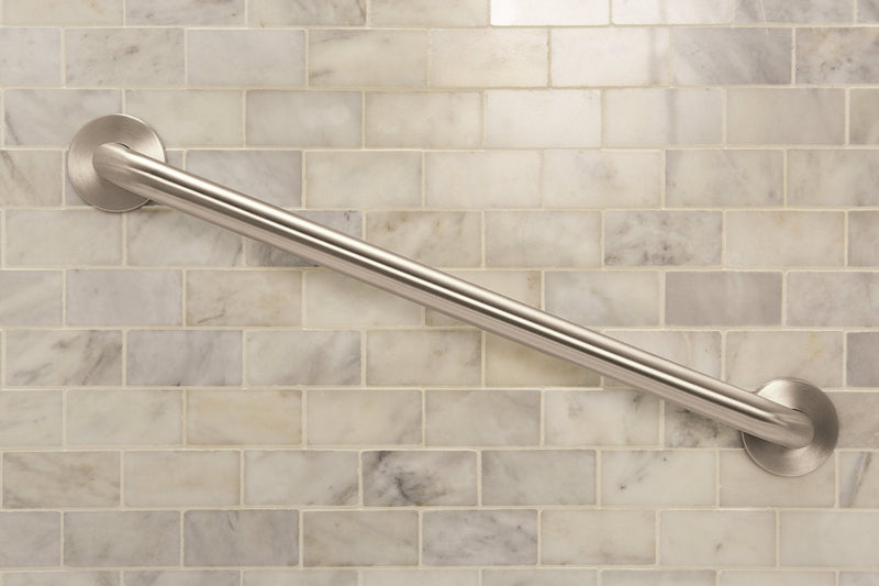 Moen R8718D3GBN Home Care Ultima 18-Inch Designer Bathroom Grab Bar with Curl Grip, Brushed Nickel Pack of 1