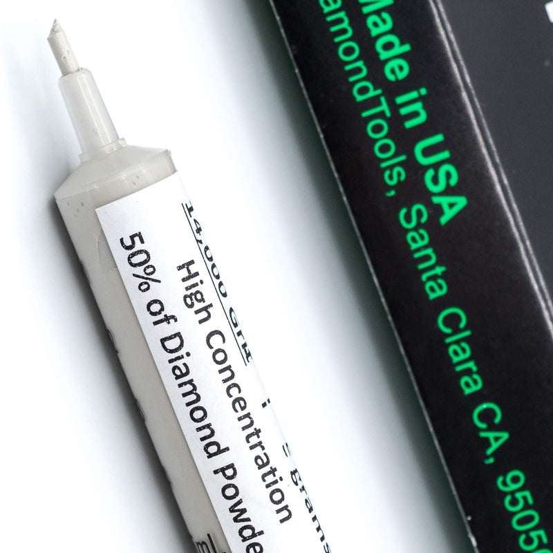 TechDiamondTools Kit of 3 Diamond Polishing Compound Polishing Paste 14000 100000 200000 Grit for Marble Glass Metal Rock Jewelry Resin Silver Gemstone with High Concentration Diamond Powder USA Made 200000 100000 14000 grit