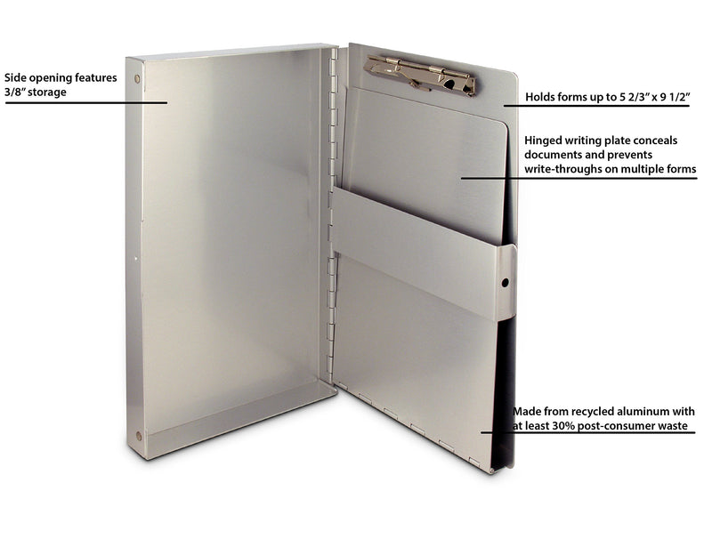 Saunders Recycled Aluminum Snapak Form Holder, Memo Size, Fits Paper Size up to 6 x 10 inches (10507)