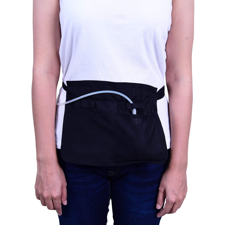 Mastectomy & Post Surgery Drain Carrier Belt & Shower Holder (Two Pack Black/Navy) Black / Navy