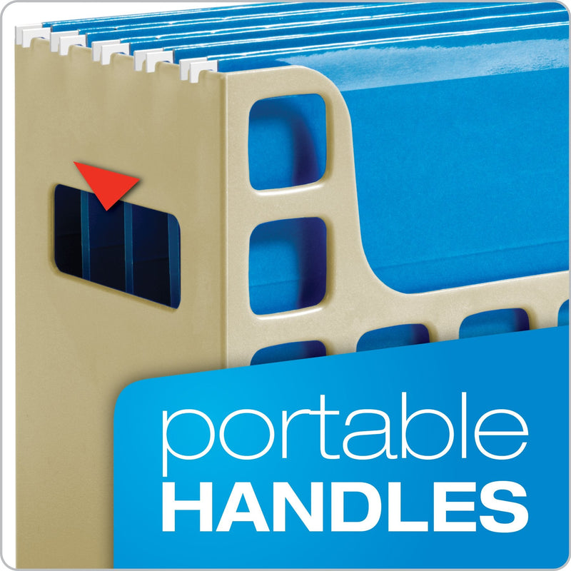 Pendaflex Desktop File, 9-1/2" H x 12-1/4" W x 6" D, Putty, Each (23010EE)