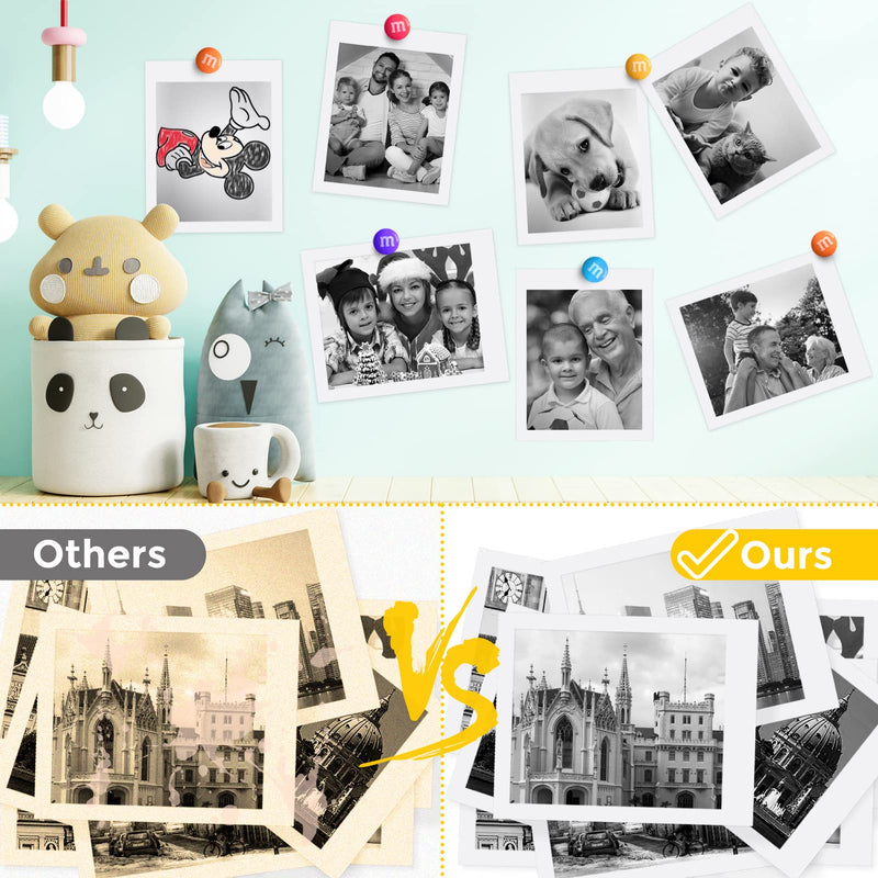10 Rolls Camera Paper for Kidizoom Print Camera Paper Refill, 2.2x1 Inch Camera Print Paper Compatible with VTech/Kidizoom/Dragon Touch Camera Refill Paper Kit for Most Kids Instant Camera