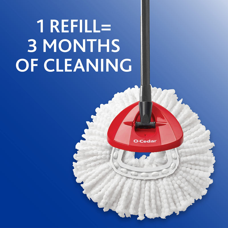 O-Cedar EasyWring Spin Mop Microfiber Refill (Pack of 4)