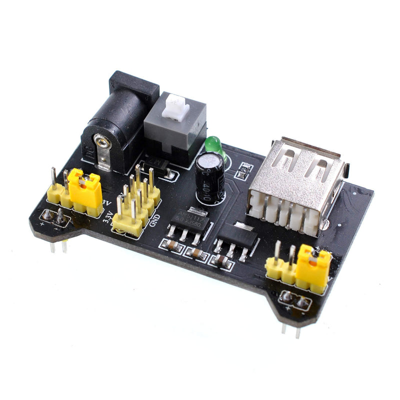 Oiyagai 5pcs Breadboard Power Supply Module 3.3V/5V for Arduino Board Solderless Breadboard