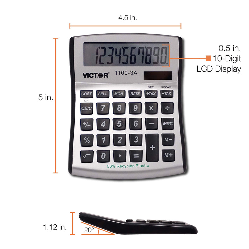 Victor 10-Digit Desktop Calculator (11003A) 1-Pack