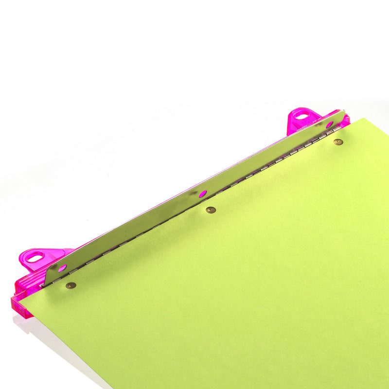 Officemate Ring Binder Hole Punch, Pink,Teal,Smoke, Pack of 3 (90114)