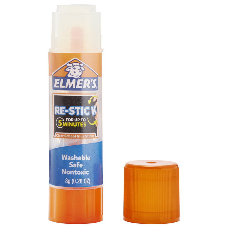 Elmer’s Re-Stick School Glue Sticks, 0.28-Ounces, 2 Count Restick